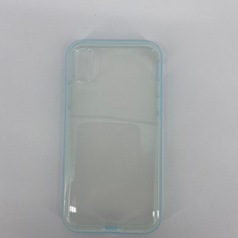 iPhone X Clear/ Blue Case